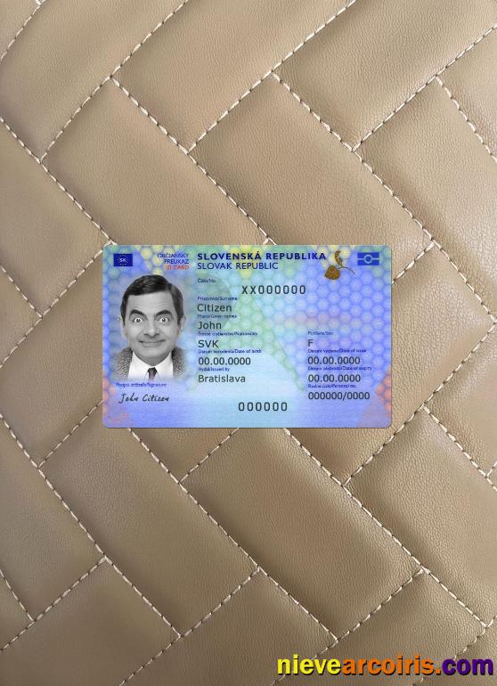 Slovakia ID card 2022-present photolook